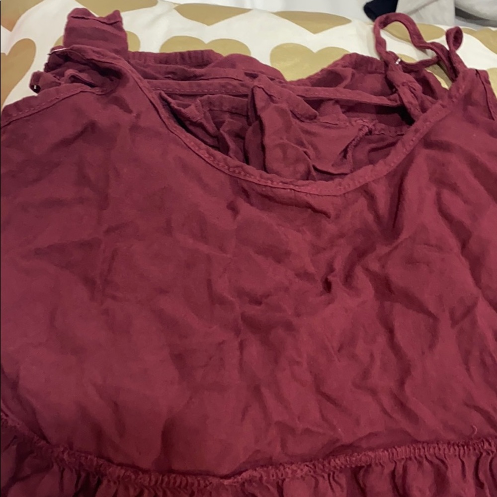 Brandy red dress